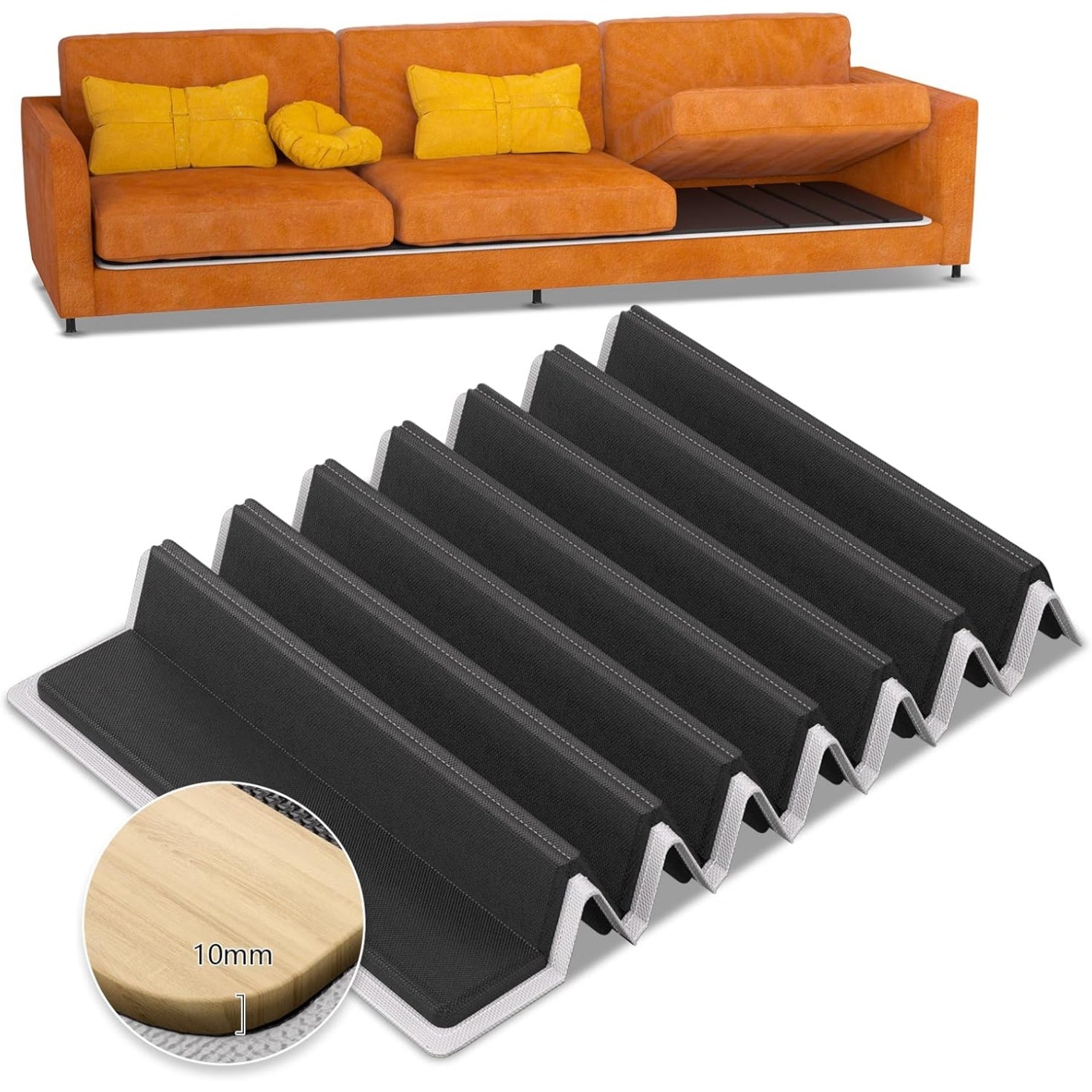 Pannello di supporto per seduta di divano a 3 posti 167,5 x 43 cm